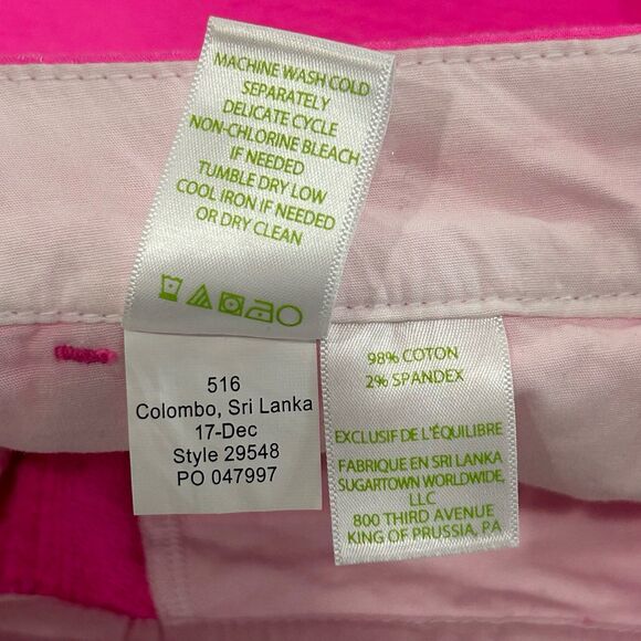 Lilly Pulitzer Shorts Women’s Size 00 Color Pink The Buttercup Stretch 5” Inseam - Picture 8 of 12